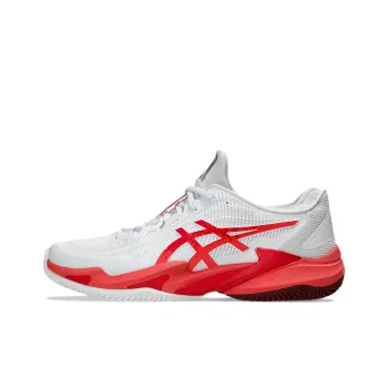 Asics Court FF 3 Anti Slip Wear Resistant Low Top Tennis Shoes Men's Red White