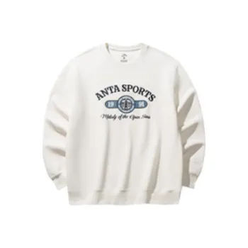 Anta Life Collection Sweatshirt Men's Warm Jade White