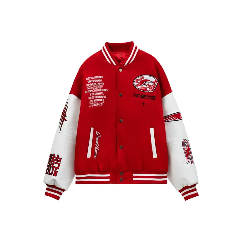 GRKC Baseball Jacket Unisex Red-0