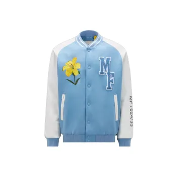 Fragment Design X Moncler X FRGMT Co-branded SS23 Baseball Jerseys Unisex Blue