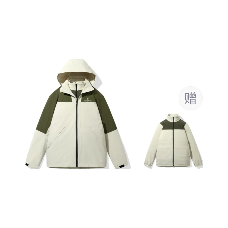 KingCamp Water Resistant Windproof Warm Cold Resistant Windbreaker Jacket Men's Forest Green-0