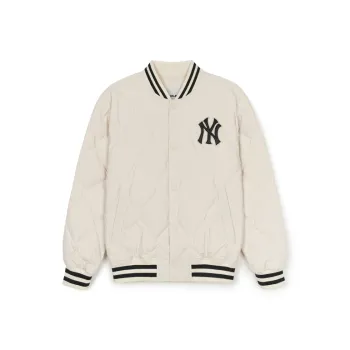 MLB New York Yankees Baseball Jacket Unisex Ecru