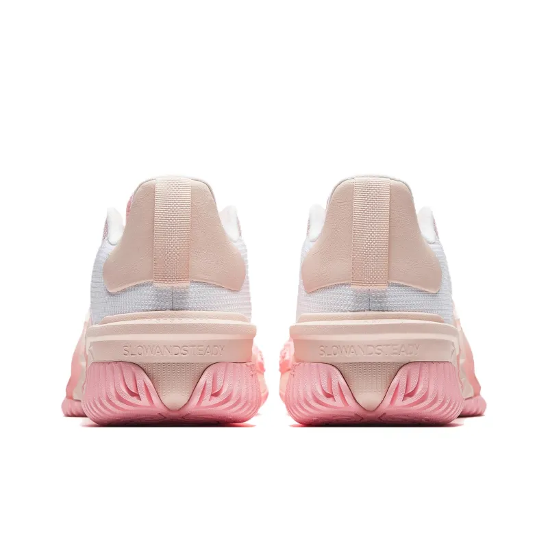 Anta Space 5 Cushioning, Slip Resistant, And Abrasion Resistant Low Top Basketball Shoes Men's Pink-4