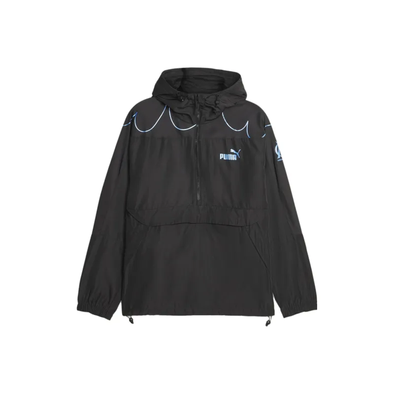 PUMA Veste À Capuche Olympique De Marseille FtblStatement Jacket Men's Black-0