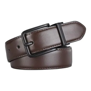 JEANSWEST Cow Split Leather Belts Men's 3.5CM