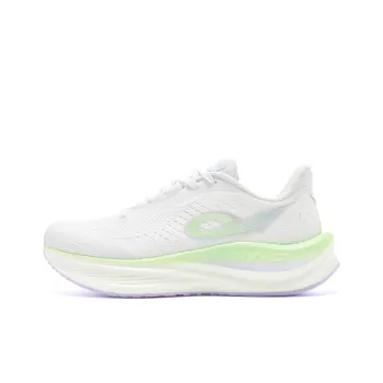 QIAODAN Strong Wind 3TR Running Shoes Women's Low Top Jordan White Snow Purple