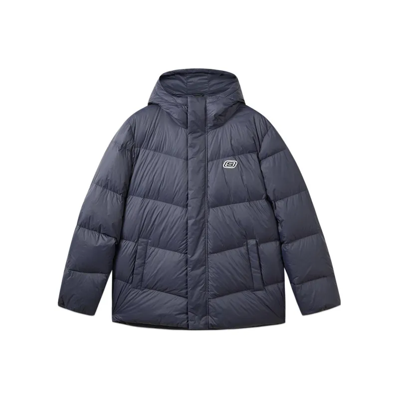 Skechers Colorful Down Jacket Unisex Odyssey Gray-0