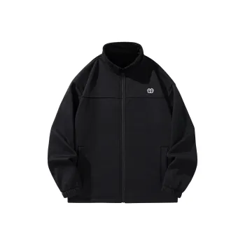 Crayon Shinchan Velvet feel Coat Unisex Black