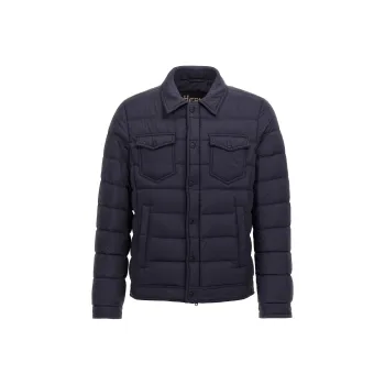HERNO Snap-Buttoned Quilted Down Jacket