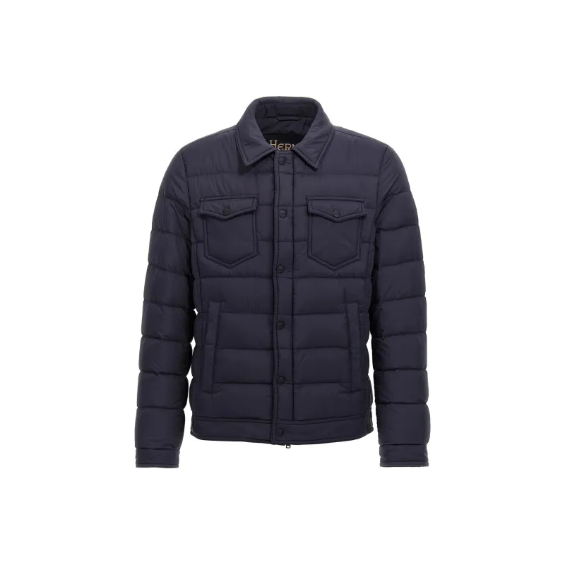 HERNO Snap-Buttoned Quilted Down Jacket-0