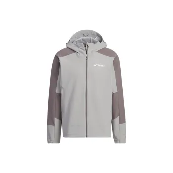 Adidas Wind.Rdy Softshell Hooded Jacket Jackets Coats Men's Pure Ice Gray