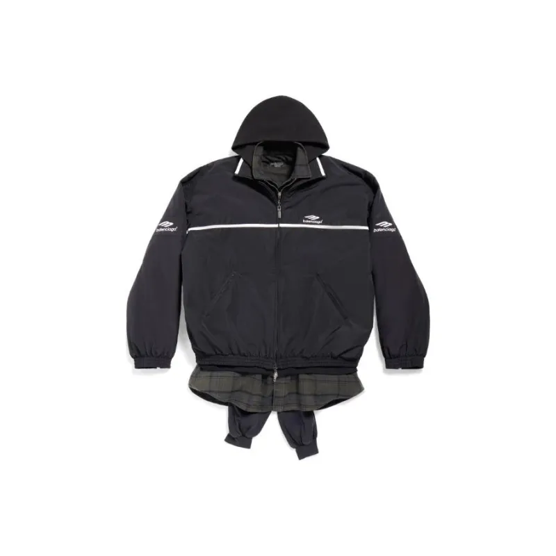 Balenciaga SS24 Jackets Coats Loose Fit Style Unisex Black-0