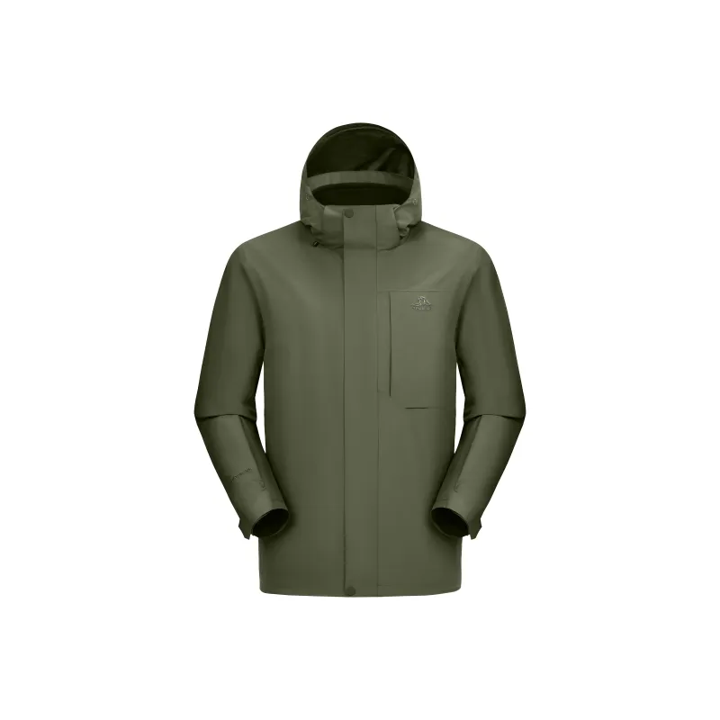PELLIOT Water Resistant Windproof Breathable Warm Detachable Windbreaker Jacket Men's-11