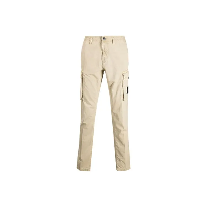 STONE ISLAND Cargo Pants Men Beige-0