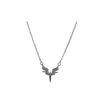 ZWU Titanium Steel Rippled And Shimmering Luxury Necklace Accessories Necklace Unisex