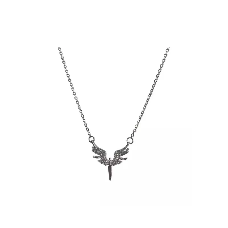 ZWU Titanium Steel Rippled And Shimmering Luxury Necklace Accessories Necklace Unisex-0