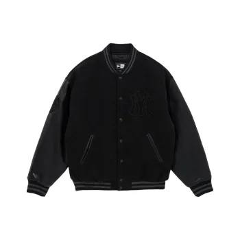 New Era FW24 Baseball Jacket Unisex Black
