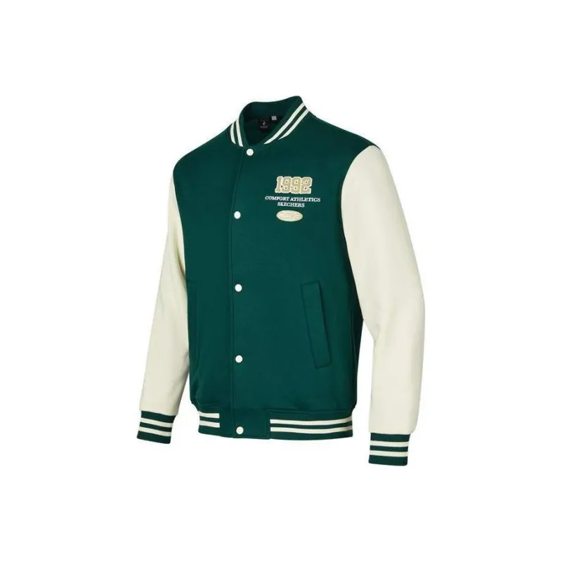 Skechers Baseball Jacket Men's Garden Green-0