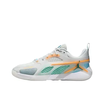 Jordan Heir Collection Anti Slip Wear Resistant Low Top Basketball Shoes Unisex Light Gray