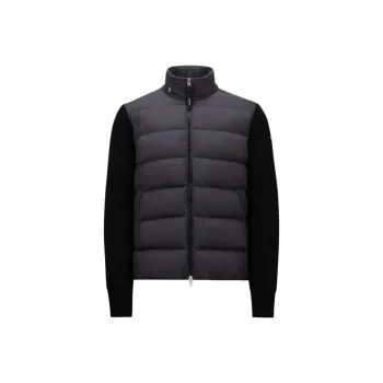 Moncler Logo Patch Padded Cardigan