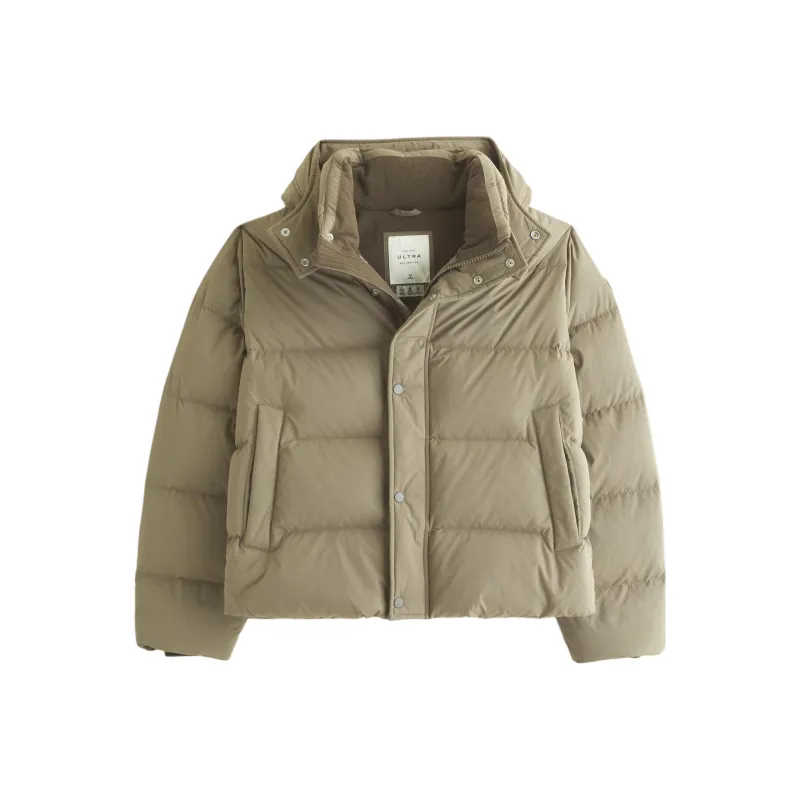 Abercrombie＆Fitch Down Jacket Men's Brown-0