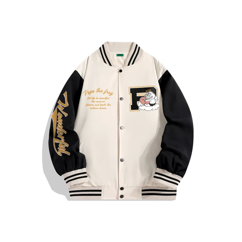 Pepe The Frog Baseball Jacket Unisex-12