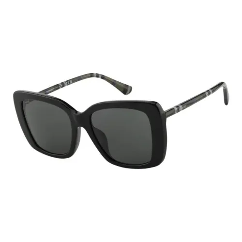 Burberry Plate Frame Square Sunglasses Unisex Black