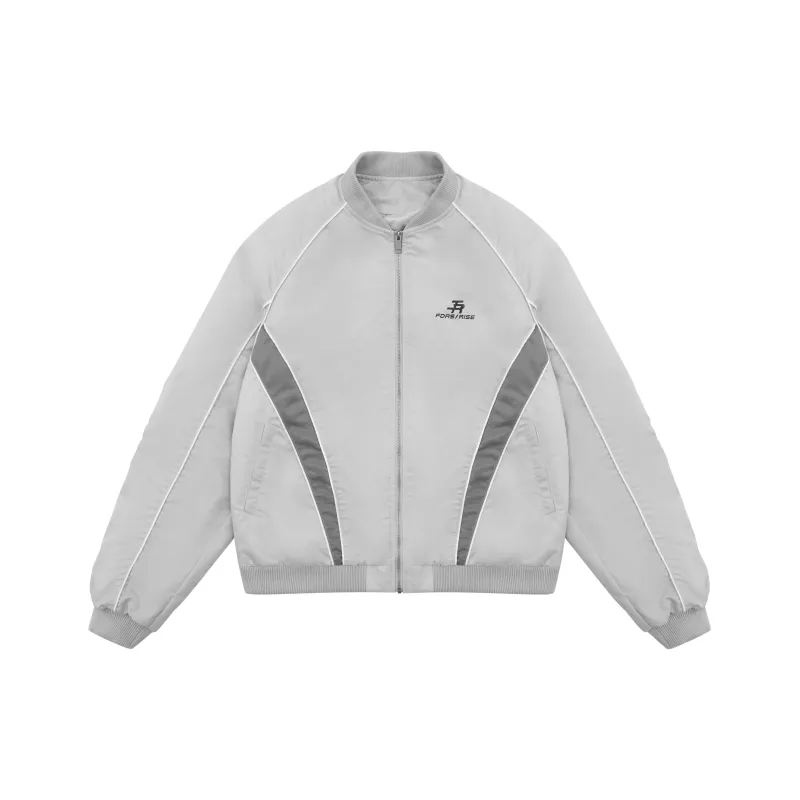 FDR Baseball Jacket Unisex Silver-0