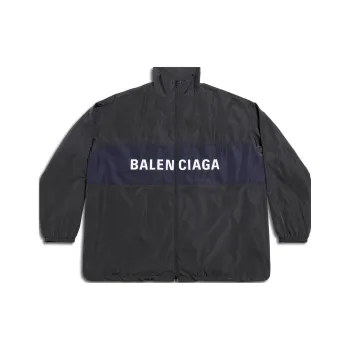 Balenciaga Logo Zip Up Jacket