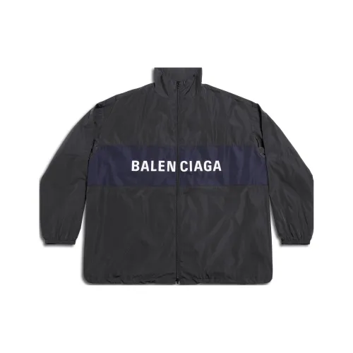 Balenciaga Logo Zip Up Jacket