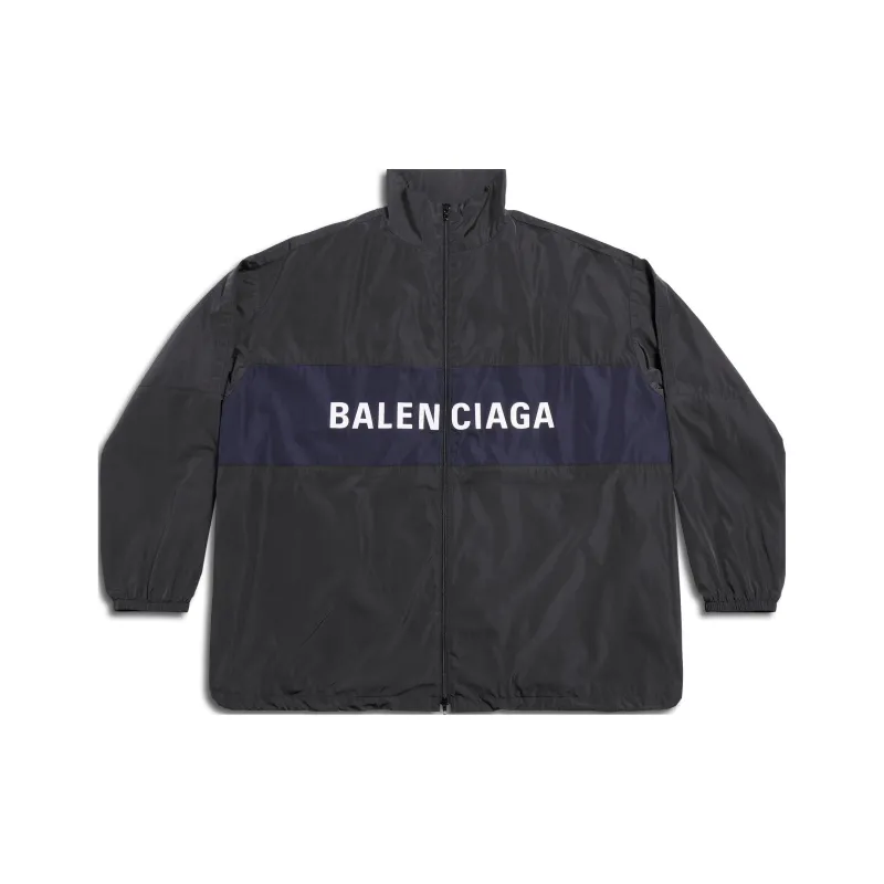 Balenciaga Logo Zip Up Jacket-0