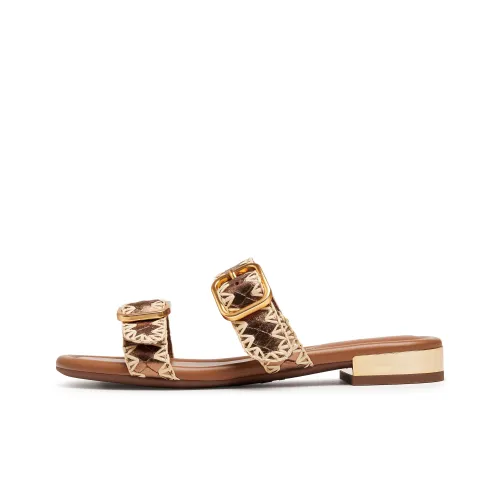 Staccato Rubber Sole Quick Dry Slide Slippers Women's Golden Apricot