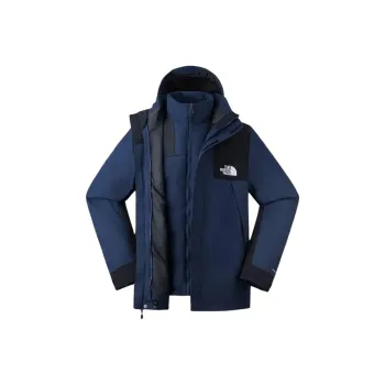 THE NORTH FACE City Outdoor Collection Hiking Waterproof And Windproof To Keep Warm Windbreaker Jacket Men's Peak Blue