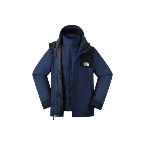 THE NORTH FACE City Outdoor Collection Hiking Waterproof And Windproof To Keep Warm Windbreaker Jacket Men's Peak Blue