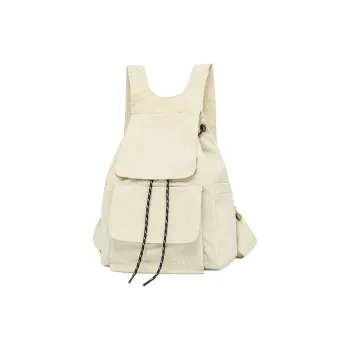 GEERDUN Oxford Backpack Unisex Ivory/Black/Blue