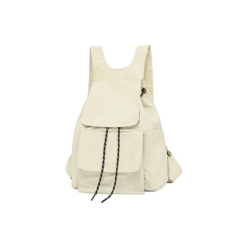 GEERDUN Oxford Backpack Unisex Ivory/Black/Blue