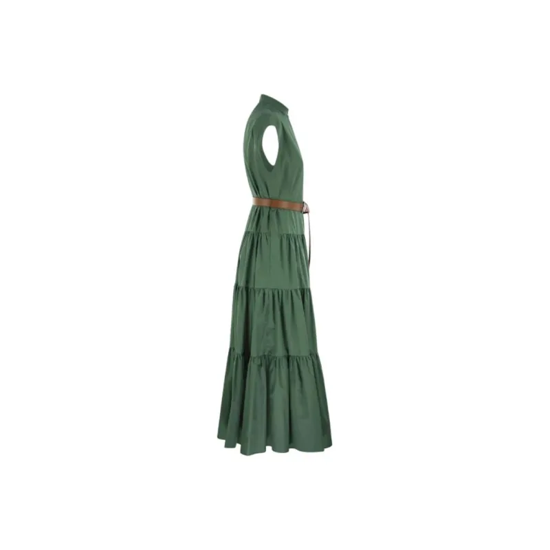 MaxMara Sleeveless Dress Women's Green-2