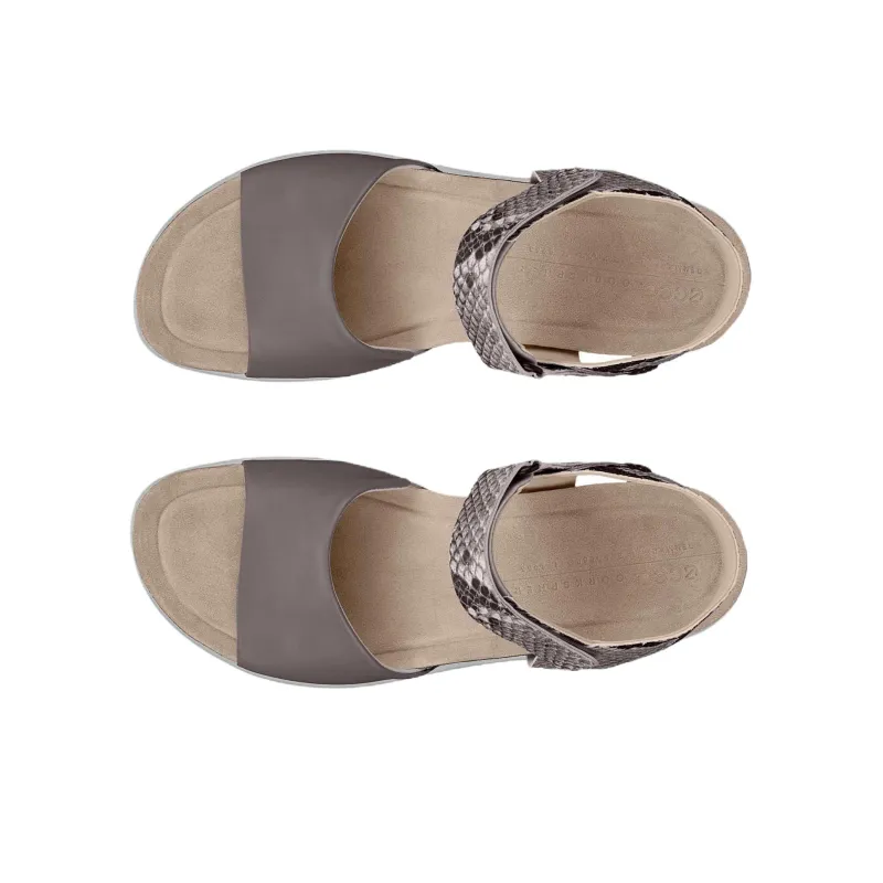 Ecco Flowt One Strap Sandals Women's Gray-3