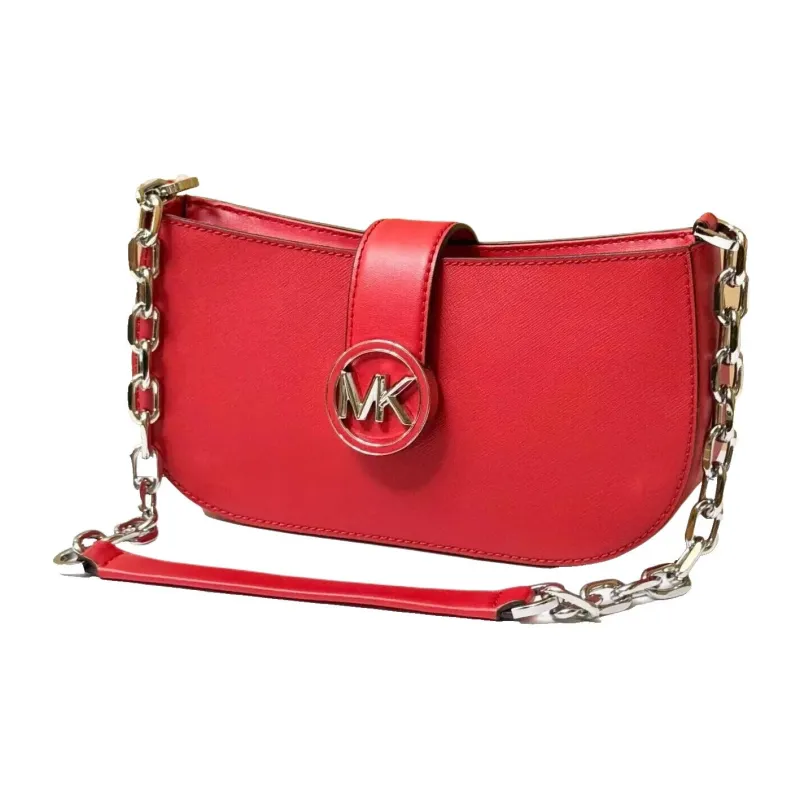 MICHAEL KORS Carmen PVC Crossbody Bags Trumpets Women's Red-1