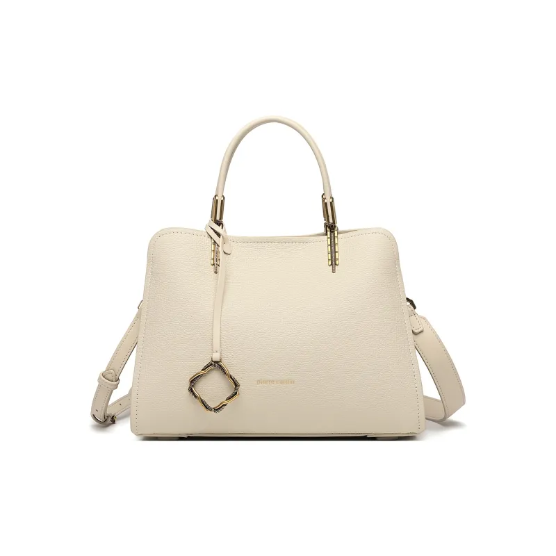 PIERRE CARDIN Cow Leather Mom Bag, Shoulder Bag, Crossbody Bag, Handbag Medium Size Women's Black/Green/Red/Beige-13