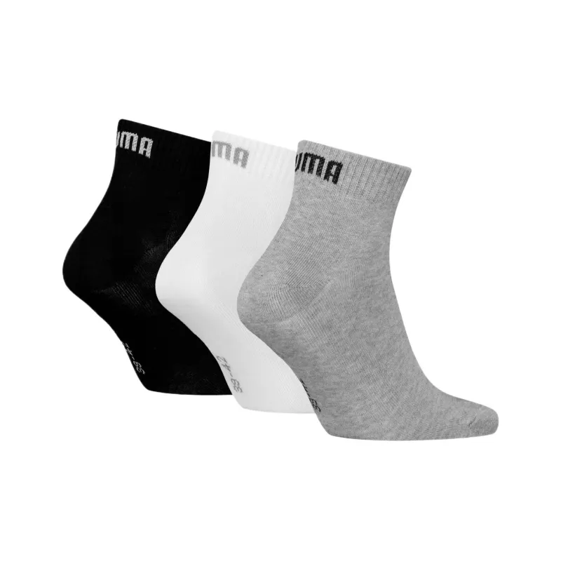 PUMA QUARTER Ankle Socks Unisex 3 Pack Mixed Color-1