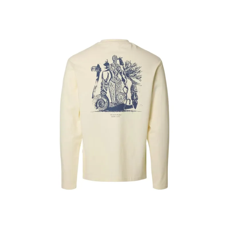 SELECTED T Shirts Unisex Ecru-1