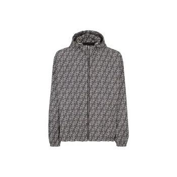 FENDI Ff Jacquard Hooded Tunic Jacket