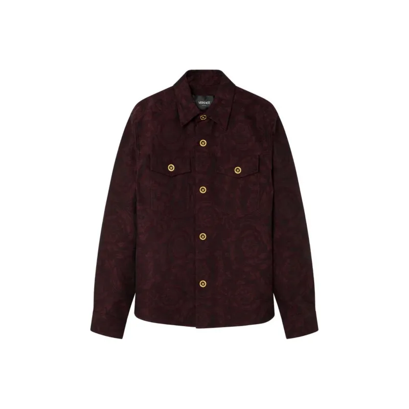 VERSACE Brocade Print Overshirt-0