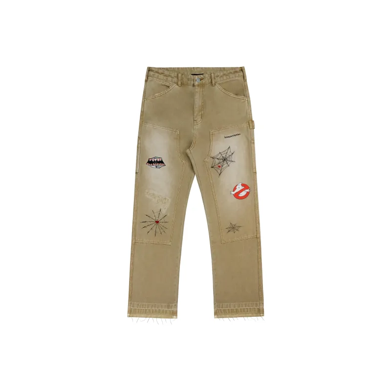 False Perception Jeans Unisex Khaki-0