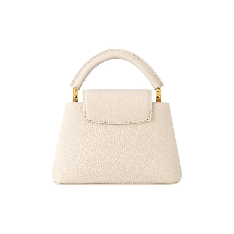 LOUIS VUITTON Capucines Tourillon Cow Leather One Shoulder Handbag Mini Women's Ivory-2