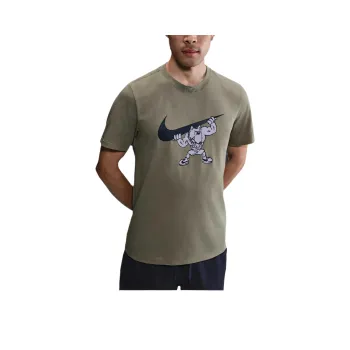 Nike T Shirts Men Army Green