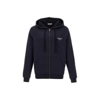 Valentino Drawstring Zip Up Jacket