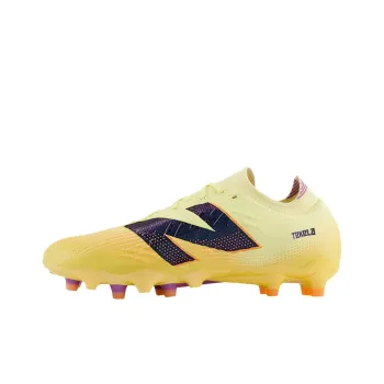 New Balance FG Rubber Long Studs Anti Slip Wear Resistant Soccer Shoes Unisex Yellow