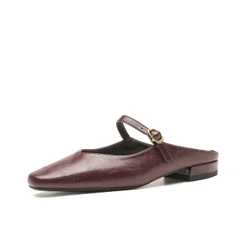 KATHRYN WILSON Rubber Sole Abrasion Resistant Slip Resistant Closed Toe Slippers Women's